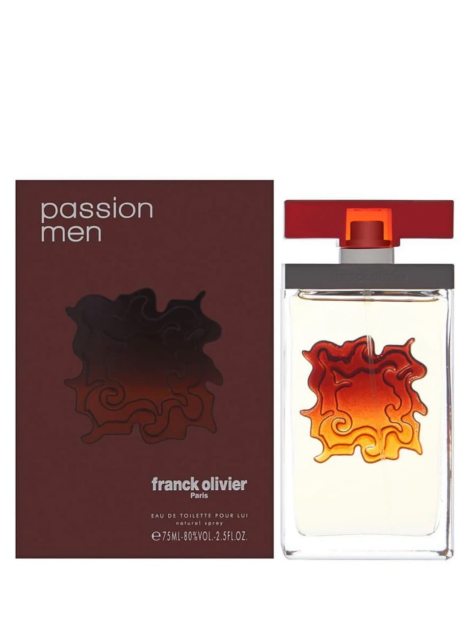 Eau de Toilette Franck Olivier Passion Men EDT, 75 ml, Erkaklar uchun sharqona-ziravaorli atir, Frantsiya — 1
