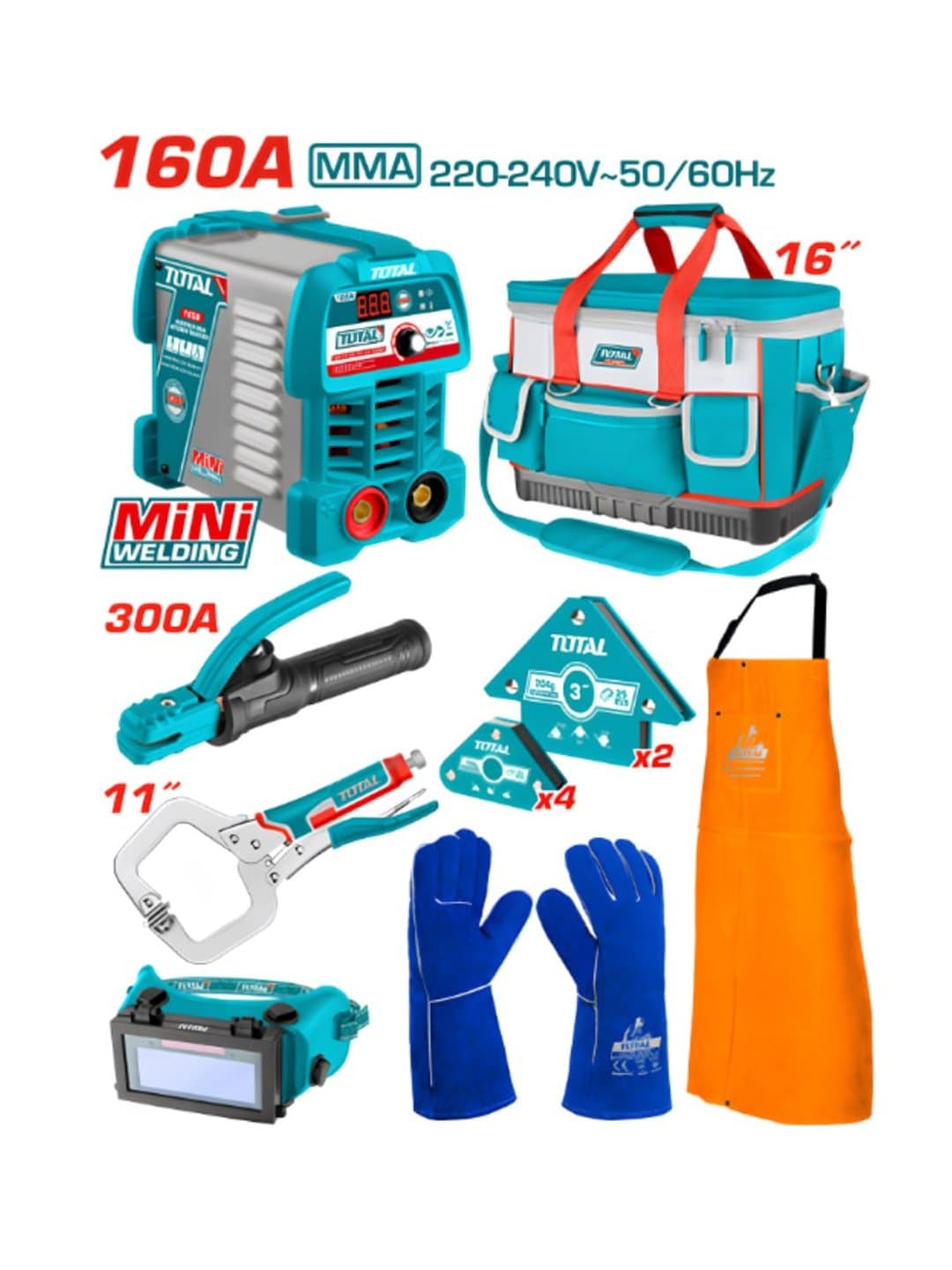 Elektr asboblar to'plami TOTAL TOS23095 (payvandlash apparati va aksessuarlar) — 1