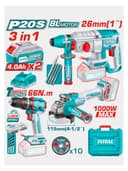 Elektr asboblar to'plami TOTAL TOSLI241198 (3 tasi 1 da)