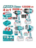 Akkumulyatorli asboblar to'plami TOTAL TOSLI241293 (4 ta buyum)
