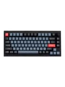 Клавиатура Keychron V1 ANSI 75% Frosted Black Knob Red Switch