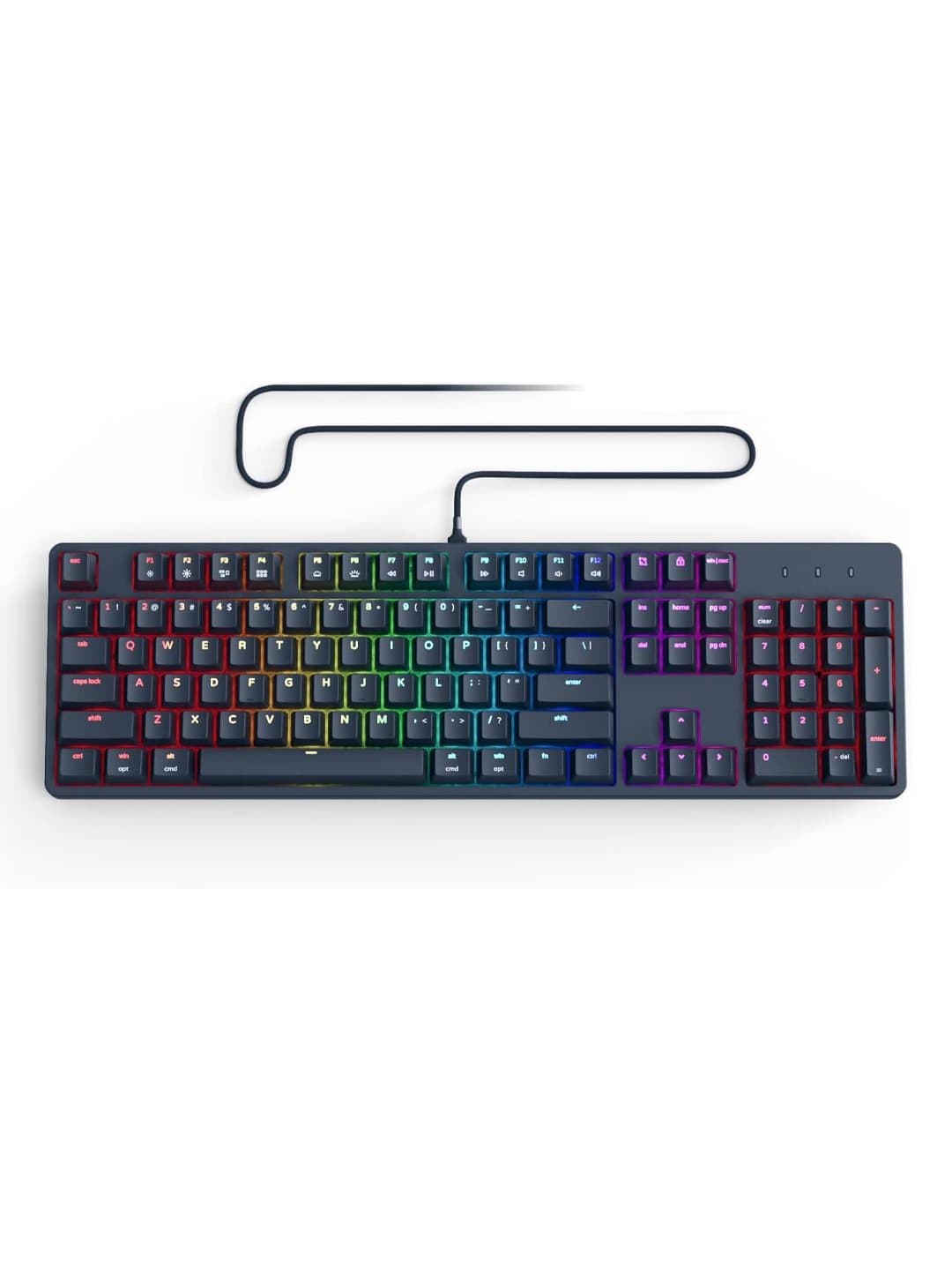 Pwnage Ultra Custom Black - Brown Switches o'yin mexanik klaviaturasi — 1