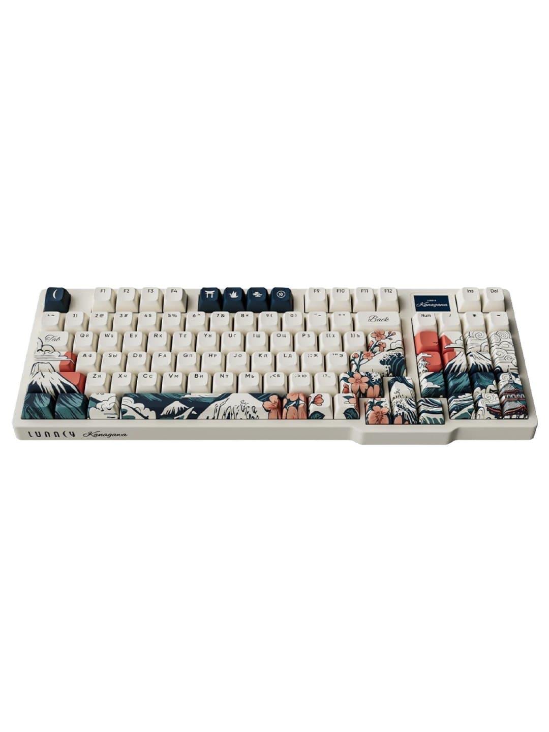 Игровая механическая клавиатура Lunacy Kanagawa + Mousepad Beige — 2