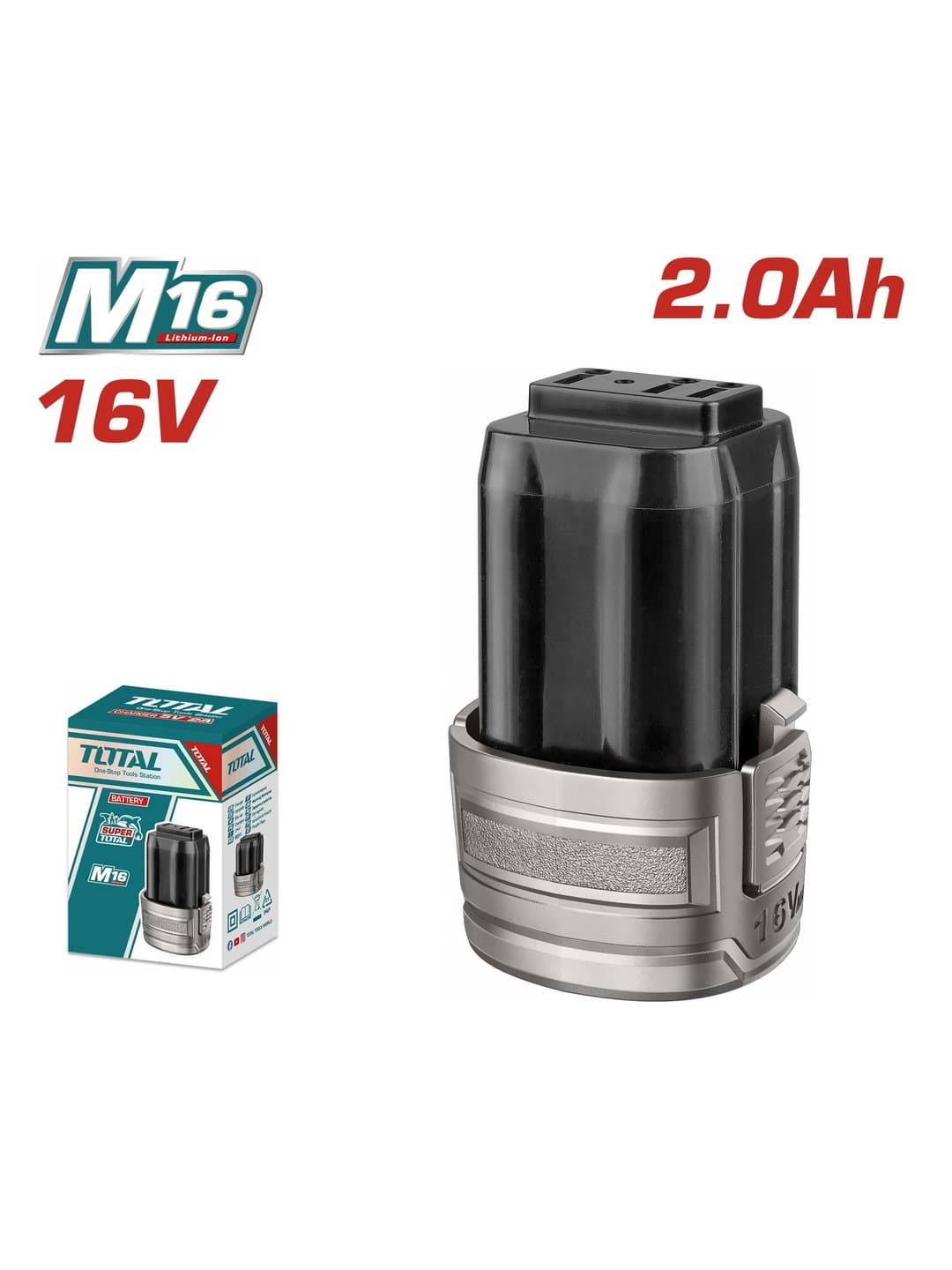 Akkumulyator TOTAL TFBLI1620 (16V, 2.0 Ach)