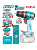 Akkumulyatorli zarbali drel-shurupovert TOTAL TIDLI20868