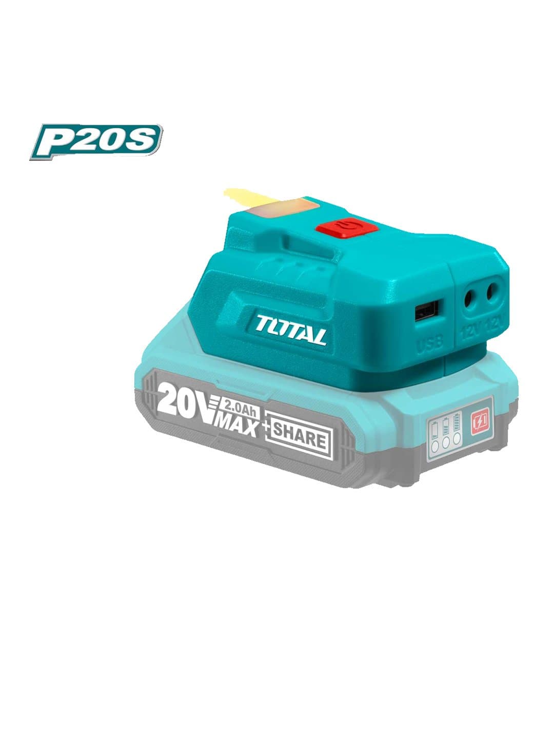 Akkumulyator uchun USB adapter TOTAL TUCLI2022 — 1