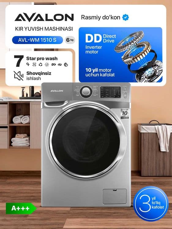 Стиральная машина AVALON-WM 1510 - (6 kg) — 2