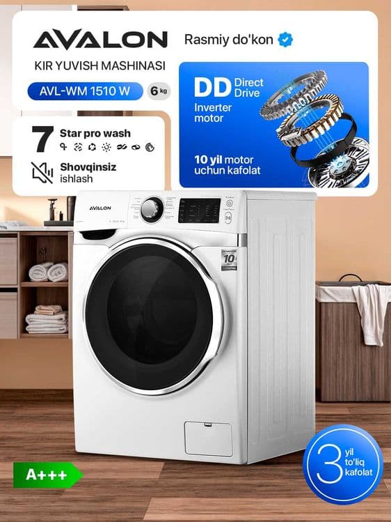Стиральная машина AVALON-WM 1510 - (6 kg) — 3