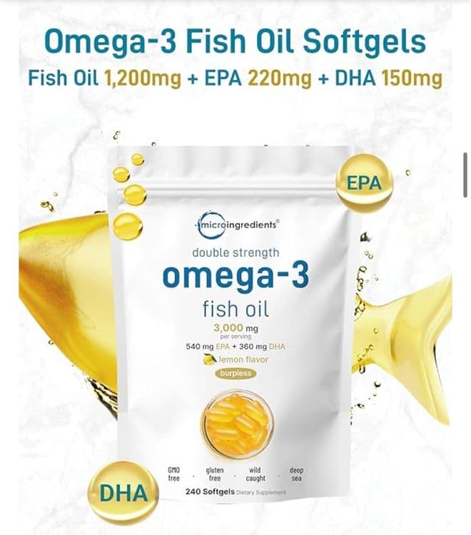 Omega 3,3000 mg,DHA + EPA,240 softgel,омега,omega, sports research — 4