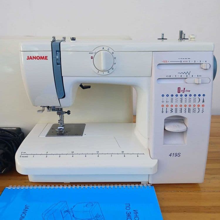 Janome 419S(Япония). Год гарантии/Металл/Комплект. — 1