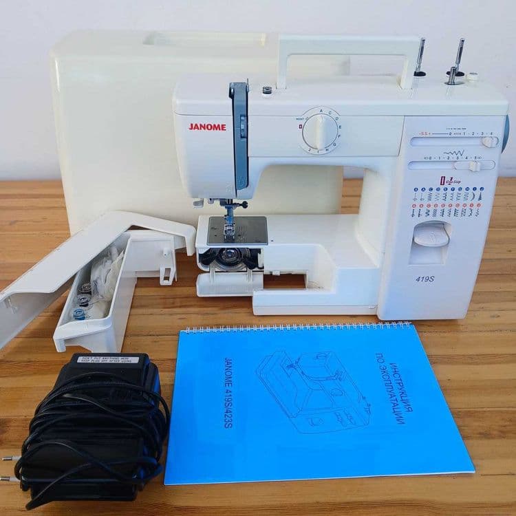 Janome 419S(Япония). Год гарантии/Металл/Комплект. — 2