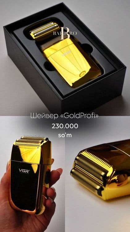 Электробритва, профессиональный шейвер VGR shaver soqol olish uchun — 3