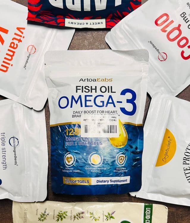 Omega 3 , 1280 mg ,240 ta softgel, SKIDKA BOSHLANDI — 2