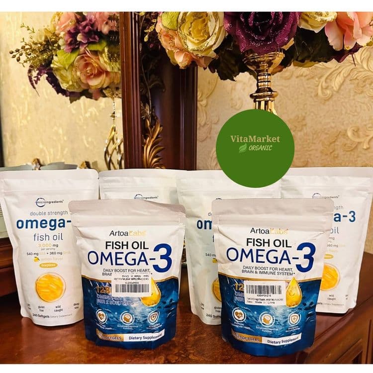 Omega 3 , 1280 mg ,240 ta softgel, SKIDKA BOSHLANDI — 4