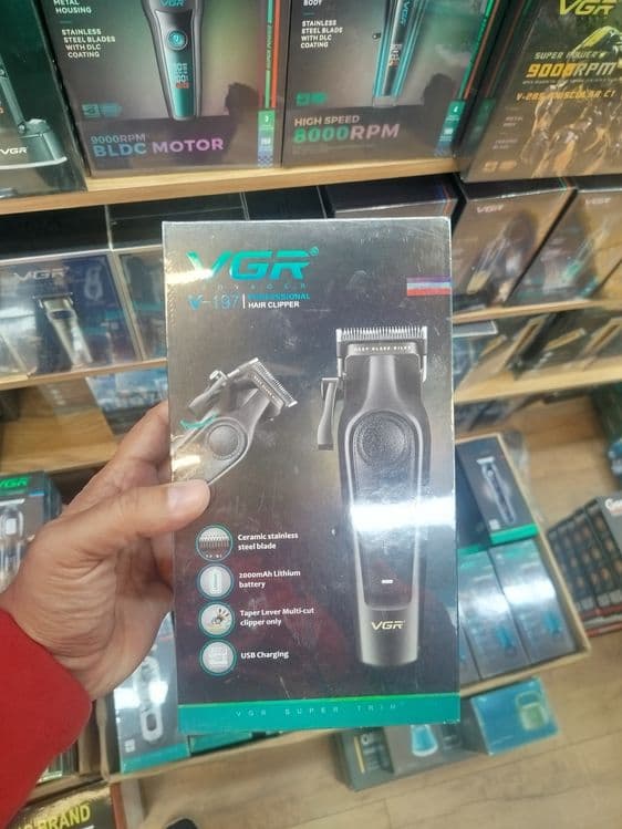 VGR V - 197 & 995 Combo. Soch va soqol olish uchun Clipper va trimmer — 4