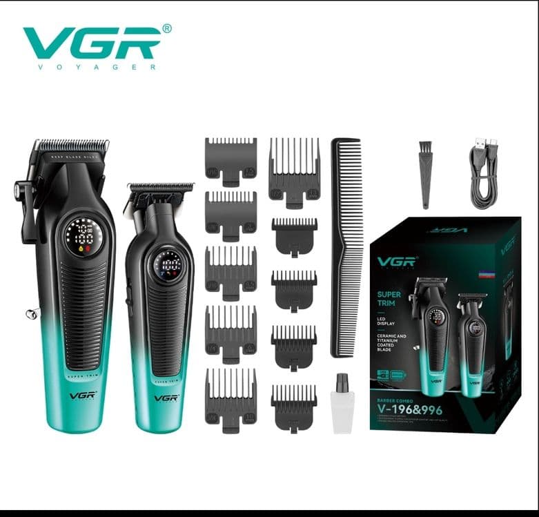VGR V - 196&996 Combo. Soch va soqol olish uchun Clipper va Trimmer. — 1