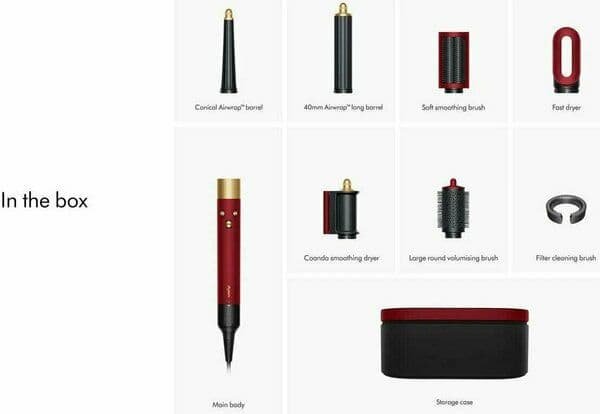 Стайлер Dyson HS08 Red Velvet/Gold Dyson Airwrap i. d.™️ and Strait+Wa — 4