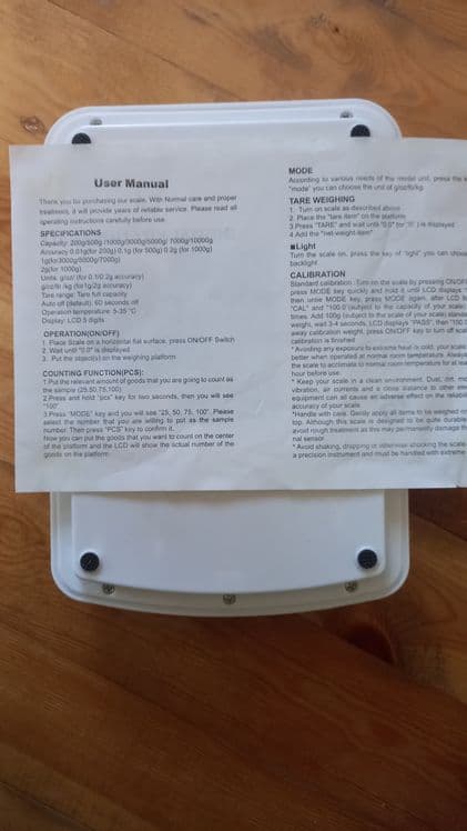 Electron tarozi - Oshxona, 10kg gacha — 6