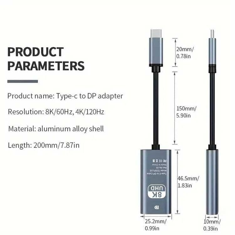 Адаптер USB 3.1 (Type-C) к DP 8К — 6
