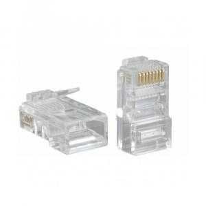 Konnektor  Коннекторы RJ45 Cat5 cквозной, Cat6, Сat 7 +Колпачок RJ45 — 1