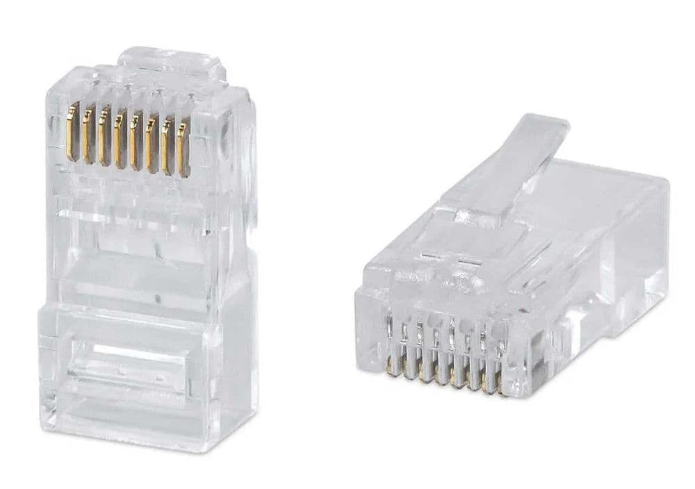 Konnektor  Коннекторы RJ45 Cat5 cквозной, Cat6, Сat 7 +Колпачок RJ45 — 2