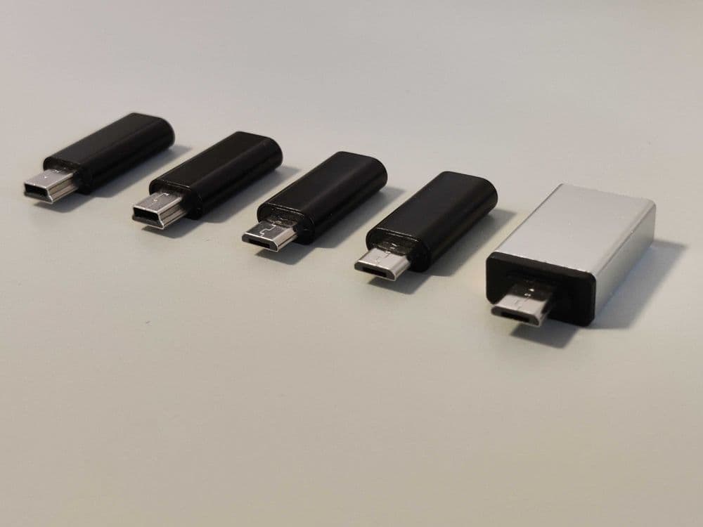 USB адаптеры, переходники Type C, MicroUSB MiniUSB USB-A, male, female — 3
