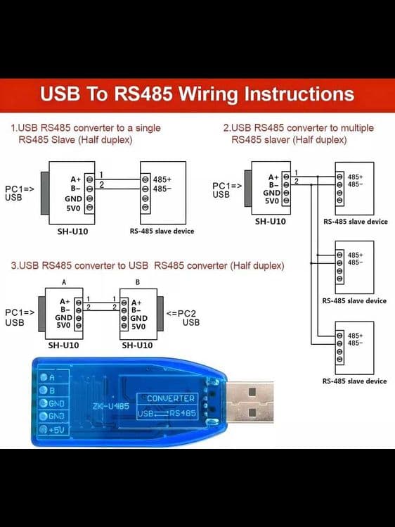 Преобразователь интерфейсов 2 в 1 USB - RS232 / RS485 — 3
