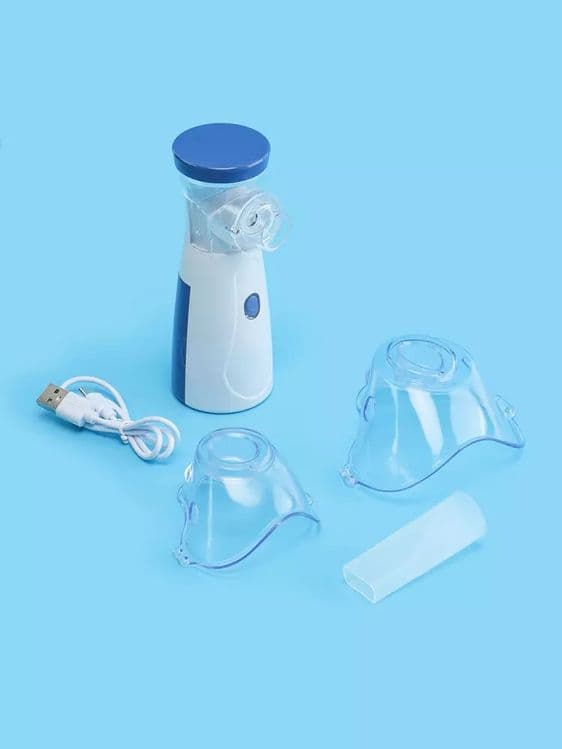Nebulizer inhaleri tarmoqdan ham, adapter orqali ham, ikkita barmoq ba — 1