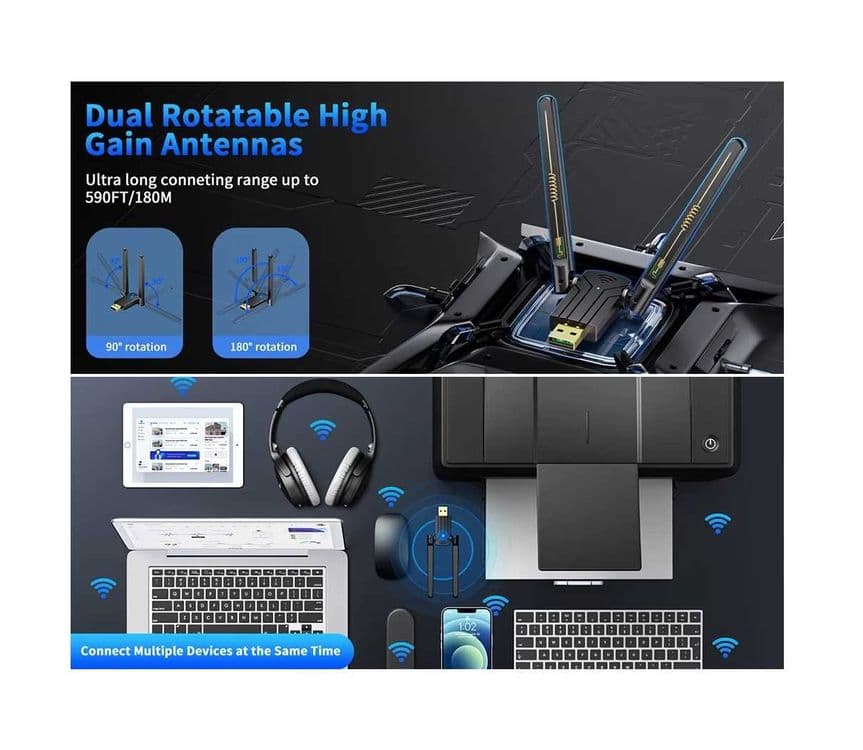 Bluetooth адаптер v5.4 (180 метров) — 3