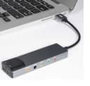 Аудио конвертер SPDIF + RCA (6x1) в USB-С и USB 3.0