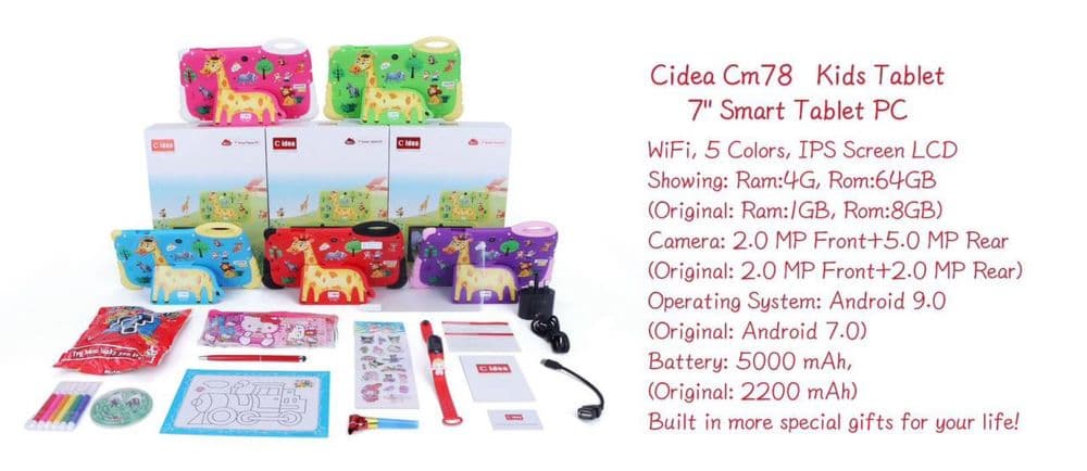 Cidea Cm78 kids tablet bolalar plansheti! — 3