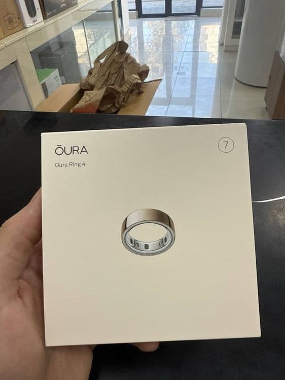 Умное кольцо Oura ring 4 Gold, Ceramic, Silver — 1