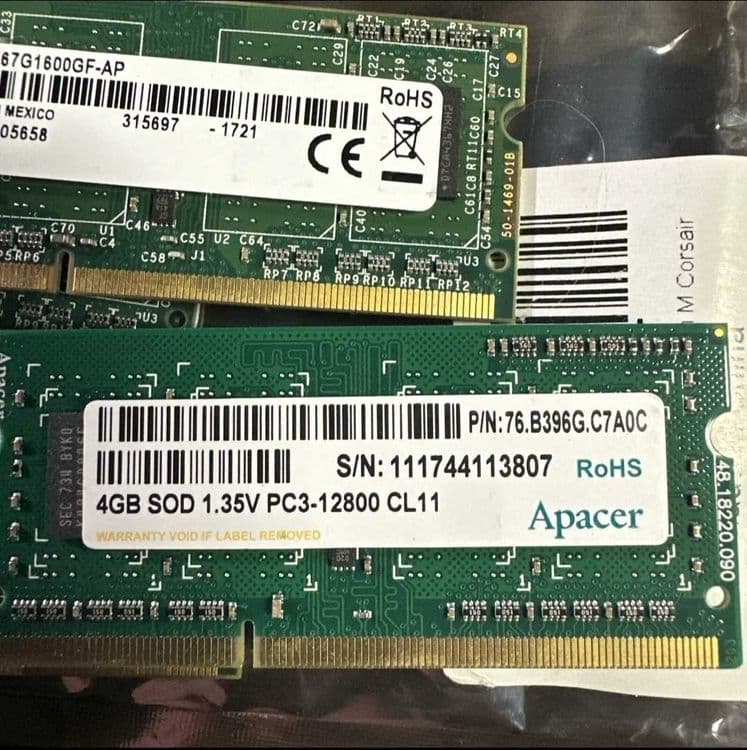 Noutbuk uchun OZU 4GB DDR3 1600MHz — 2