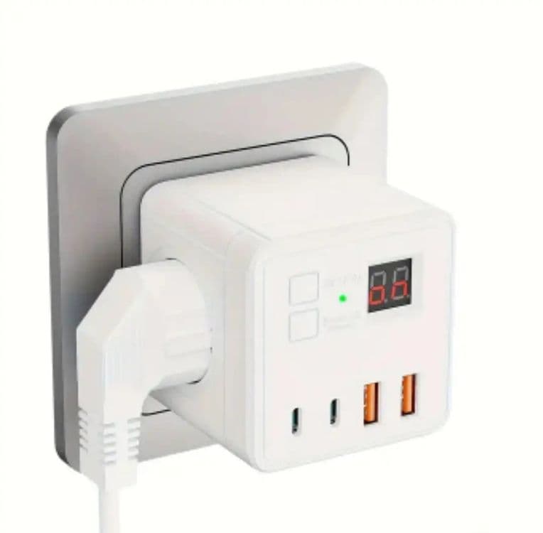 Сетевой фильтр с таймером 3 розетки + 2 USB-порта + 2 Type-C — 1