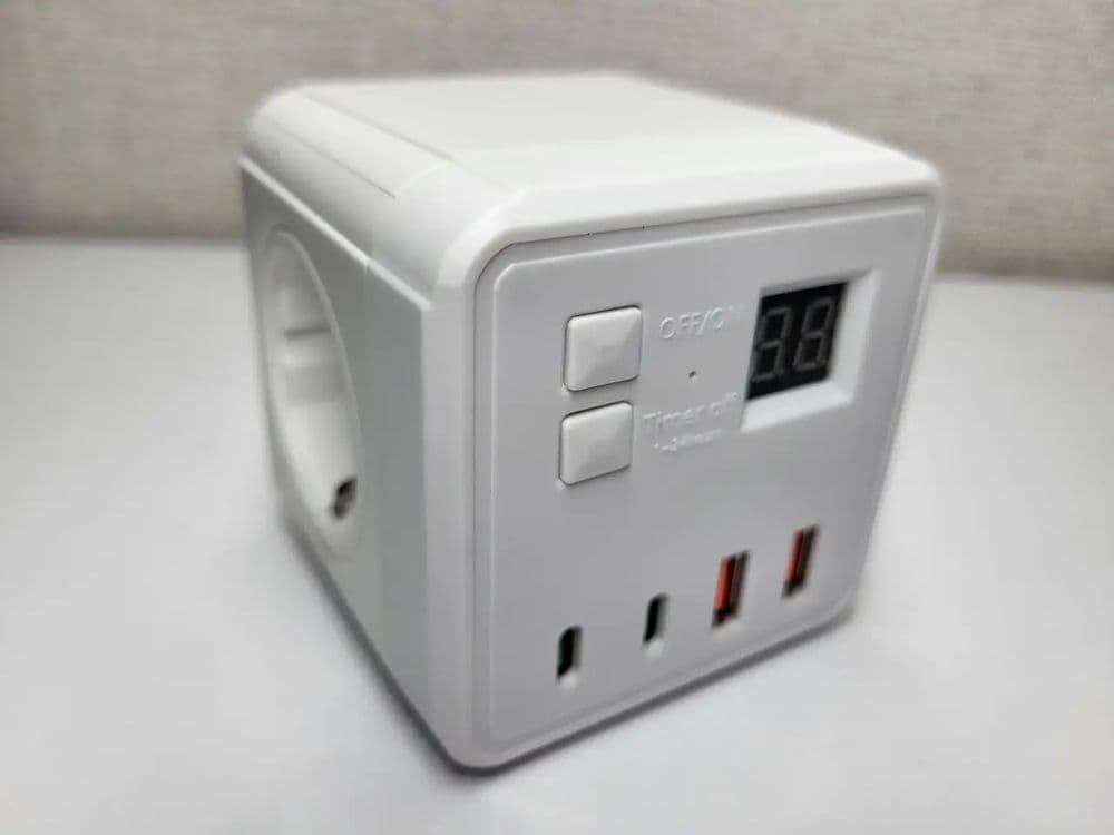 Сетевой фильтр с таймером 3 розетки + 2 USB-порта + 2 Type-C — 2