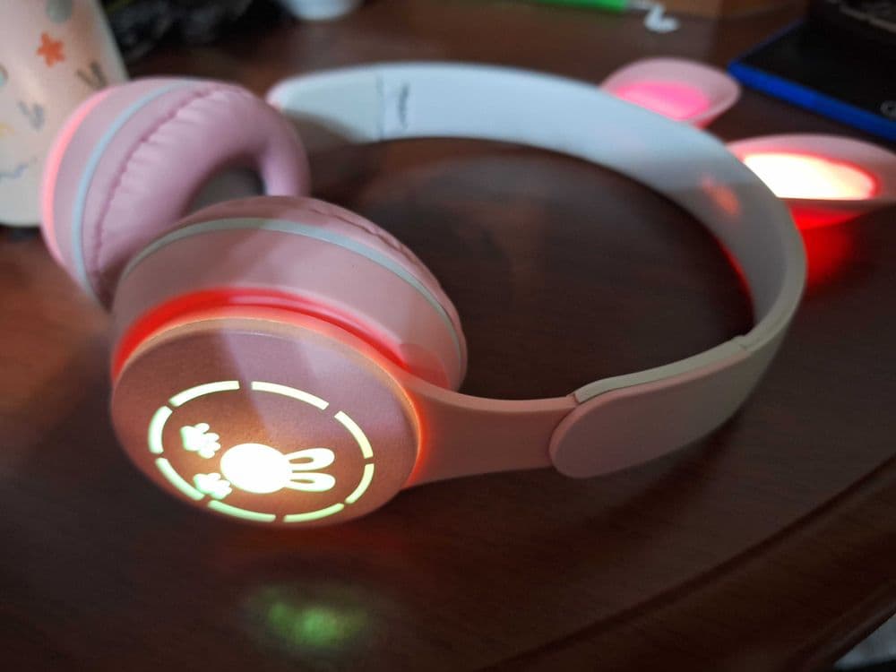 Новый беспроводной блутуз наушник для детей с ушками bluetooth — 4