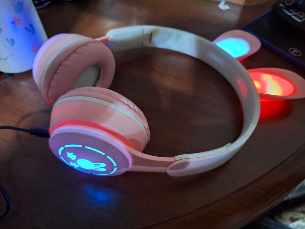 Новый беспроводной блутуз наушник для детей с ушками bluetooth — 5