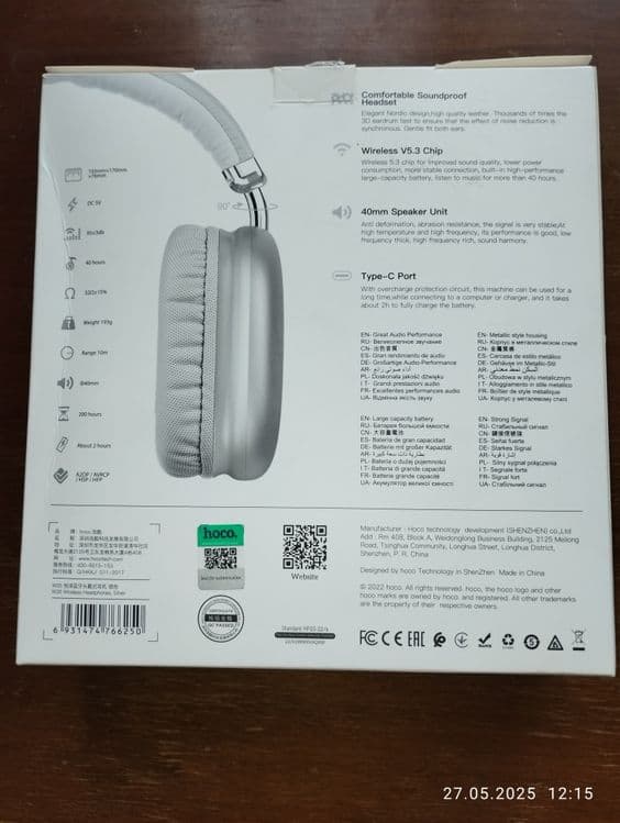 Накладные блю тус наушники hoco w35 premium — 2