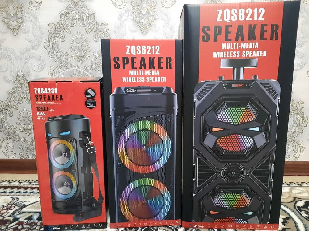 БЕПУЛ Доставка, Янги Сифатли Колонкалар ZQS4239+Микрофон. Юқори Сифат! — 4