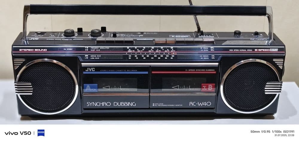 Японский 2 х кассетный магнитофон JVC — 1