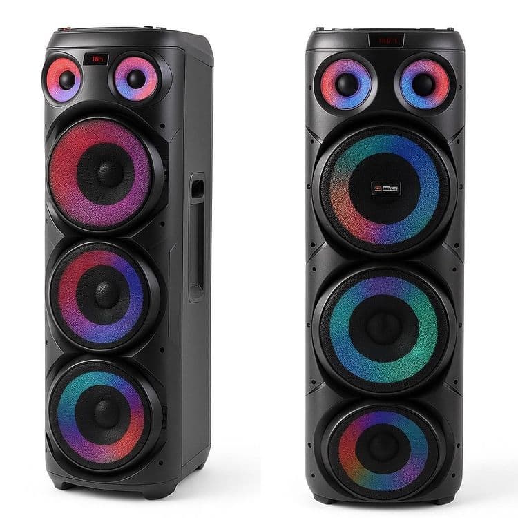 MT-1289 kuchli portativ kalonka, LED  va 2 ta  mikrofon bilan A12 — 3