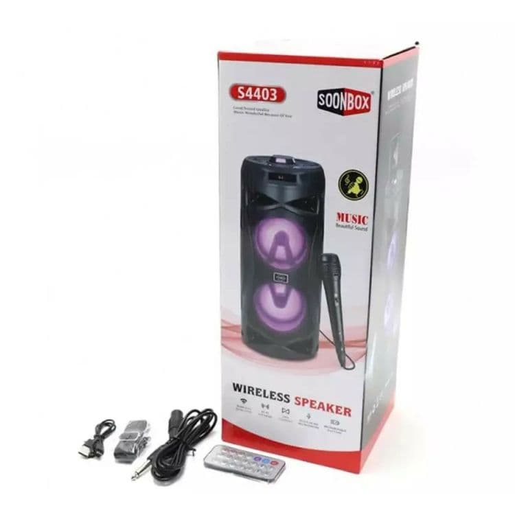 БЕПУЛ Доставка, Янги Bluetooth Караоке Колонкалар S4403(42см)+Микрофон — 1