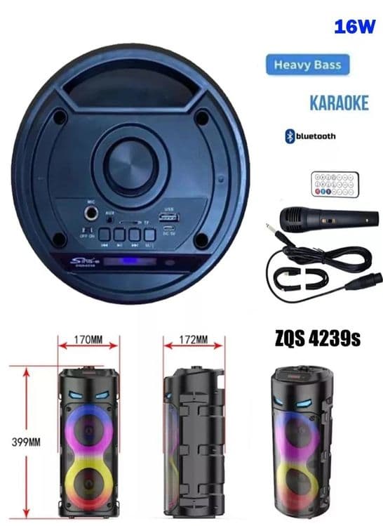 Новая мочная калонка караоке с микрофоном Bluetooth Aux итд — 2