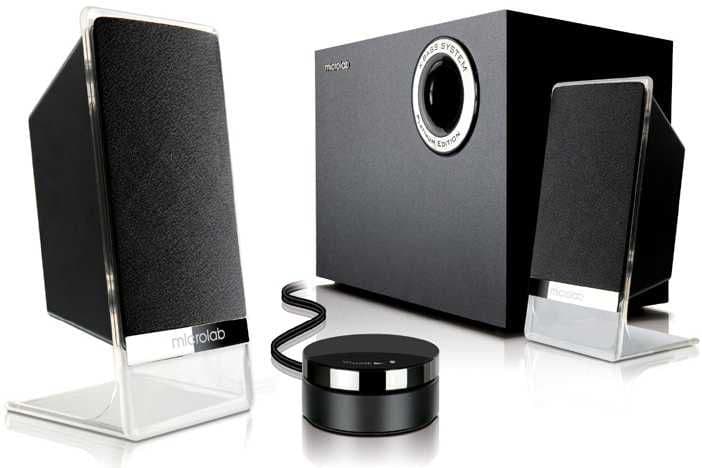 Microlab M-200bt Platinum # 50W RMS (12*2+26W) with bluetooth 4.0 — 2