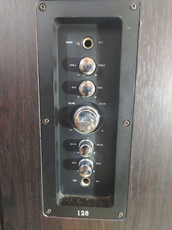 Колонки с усилителем karaoke 220 Вт + USB MP3 плеер Bluetooth — 7