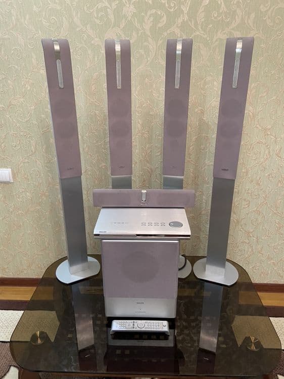 Philips домашний кинотеатр c DVD акустика 5.1 суммарная мощно — 1