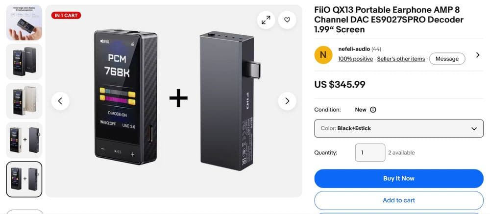 FiiO QX13 Carbon — портативный ЦАП-усилитель для наушников — 6