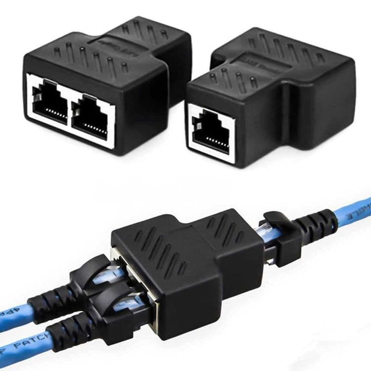 Развивитель сетевой разъем RJ45 2в1 LAN доставка — 2