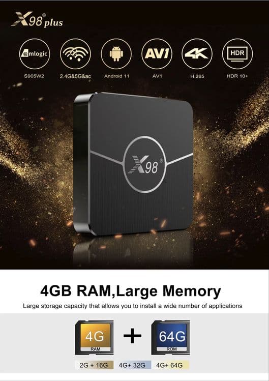 X98 plus android tv box, Х98 plus андроид тв бокс, приставка — 2