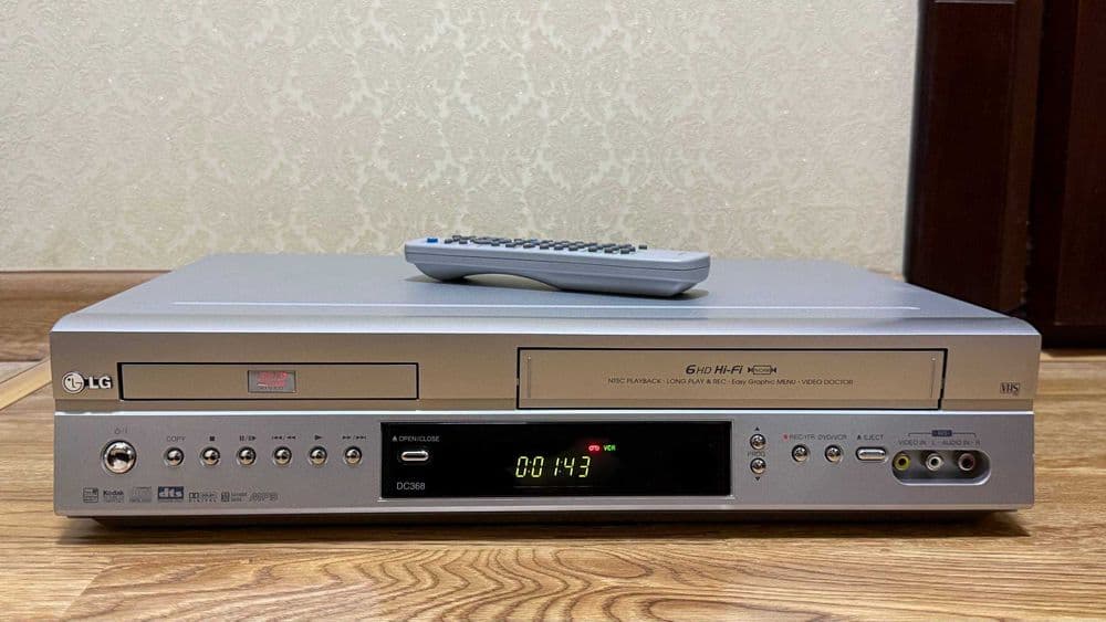 Видеомагнитофон & DVD LG 6-Head Hi-Fi Stereo! Made In Korea! [Новый] — 1